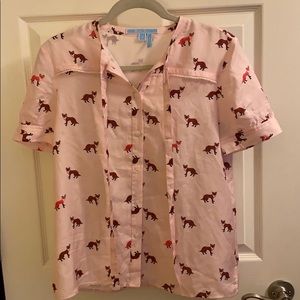 Draper James Fox Blouse- Size 2